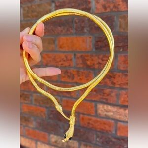 Serpenti Gold Magic Snake Cool Bendy Multilayer Necklace